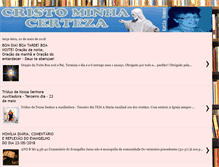 Tablet Screenshot of cristominhacerteza.com